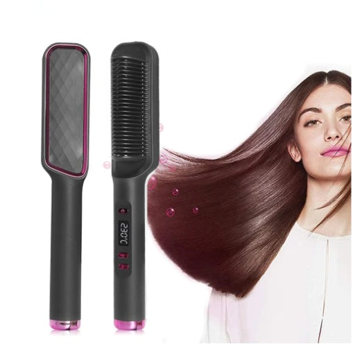 Profissional Hair Straightener Brush Electric Hot Comb Anti-scalding Ceramic Hair Curler Straightening Heating Combs Heated Hair The Trendiq Shop