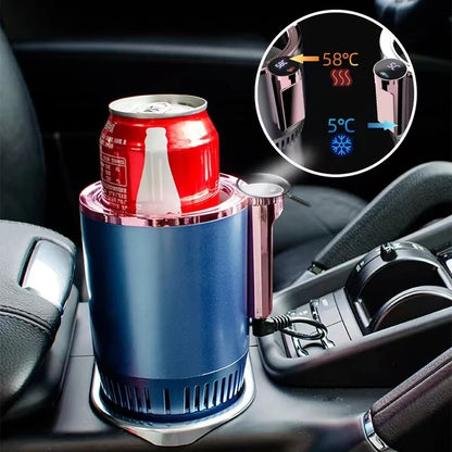 12V Warmer Cooler Smart Cooling & Heating Car Cup 2-In-1 Temperature Display Cup Holder for Water Coffee Beverage Car Accessorie The Trendiq Shop