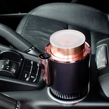 12V Warmer Cooler Smart Cooling & Heating Car Cup 2-In-1 Temperature Display Cup Holder for Water Coffee Beverage Car Accessorie The Trendiq Shop